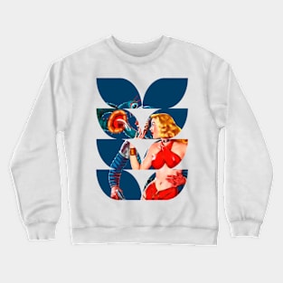 Retro Vintage Comic Fantasy Funny Old Popart Scifi Crewneck Sweatshirt